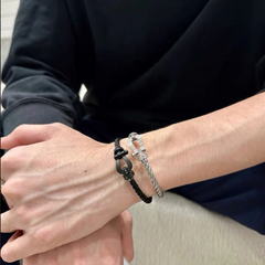 Minimal Horseshoe Braided Bracelet wholesale jewelry image 1