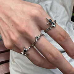 Black Sculptural Open Ring wholesale jewelry image 2