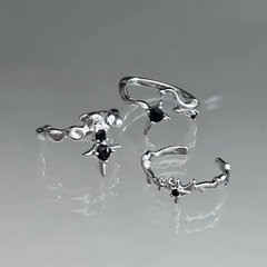 Black Sculptural Open Ring wholesale jewelry image 5