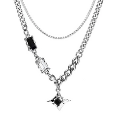 Industrial Layered Necklace — Style 3292 wholesale jewelry image 4