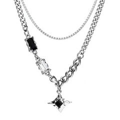 Statement Layered Necklace — Style 8614 wholesale jewelry image 5
