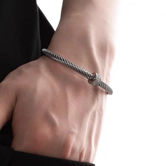 Minimal Zircon Cuff Bracelet — Style 2954 wholesale jewelry image 3