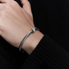 Minimal Zircon Cuff Bracelet — Style 2954 wholesale jewelry image 4