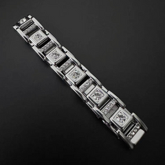 Minimal Zircon Chain Bracelet wholesale jewelry image 4