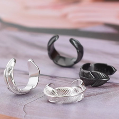 Black Feather Ear Cuff wholesale jewelry image 2