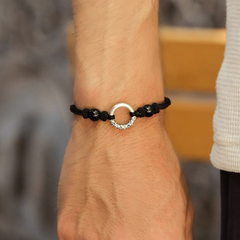 Peace Buckle Braided Bracelet — Style 9615 wholesale jewelry image 2