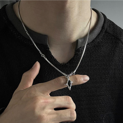 Black Gem Star Pendant Necklace wholesale jewelry image 3