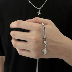 Black Gem Star Pendant Necklace wholesale jewelry image 4