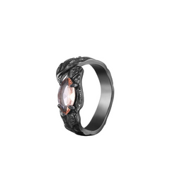 Black Punk Cat Eye Open Ring wholesale jewelry image 1