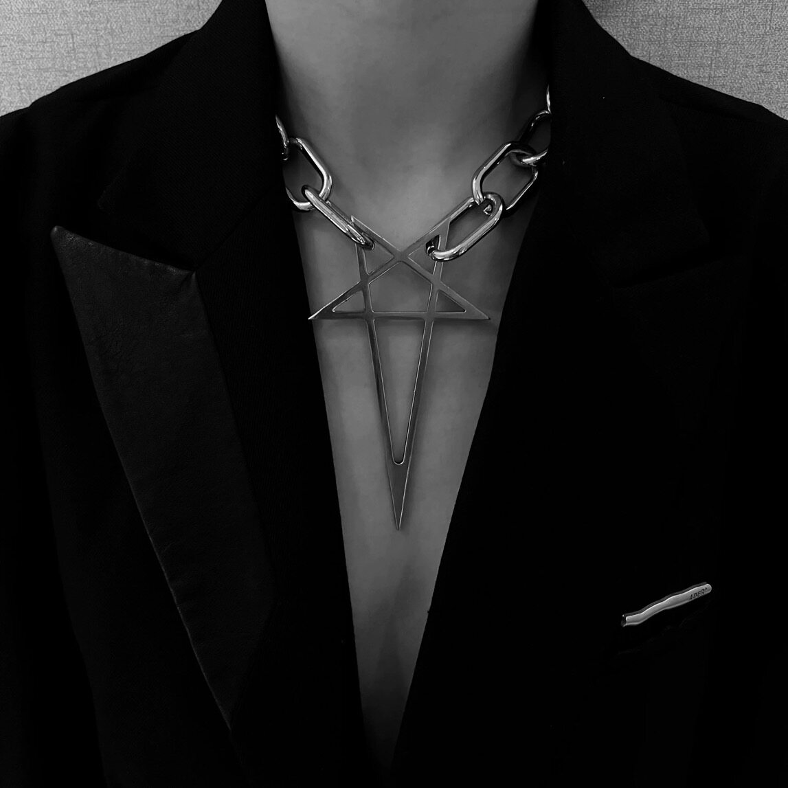 Black Punk Short Necklace wholesale jewelry image 2