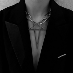 Black Punk Short Necklace wholesale jewelry image 2