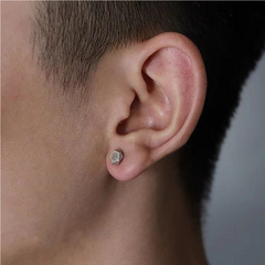 Brushed Pentagon Stud Earrings wholesale jewelry image 1