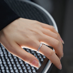 Distressed Silver Open Ring wholesale jewelry image 2