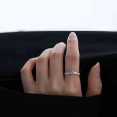 Distressed Silver Open Ring wholesale jewelry image 3