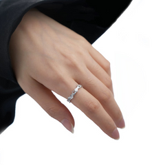 Distressed Silver Open Ring wholesale jewelry image 4