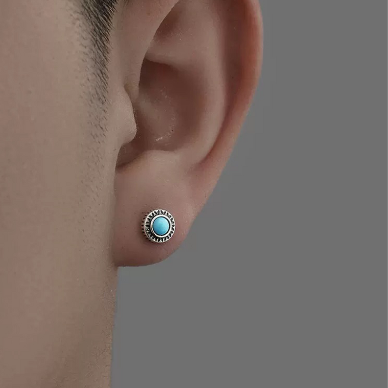 Vintage Turquoise Stud Earrings wholesale jewelry image 1
