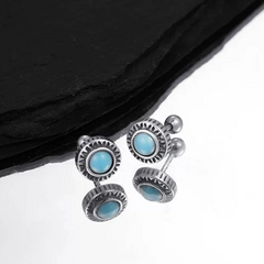 Vintage Turquoise Stud Earrings wholesale jewelry image 2