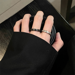 Black Band Ring wholesale jewelry image 2