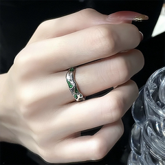 Black Punk Snake Open Ring wholesale jewelry image 3