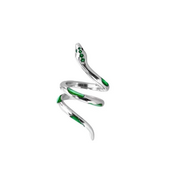 Black Punk Snake Open Ring wholesale jewelry image 5