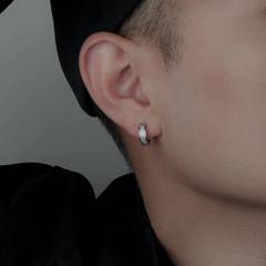 Black Minimal Hoop Earrings wholesale jewelry image 2