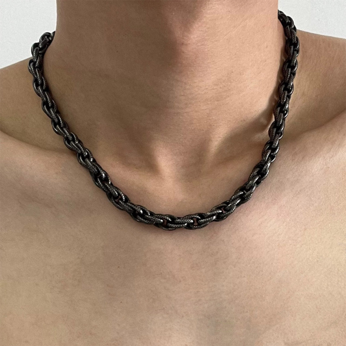 Black Vintage Snake Short Necklace wholesale jewelry image 1