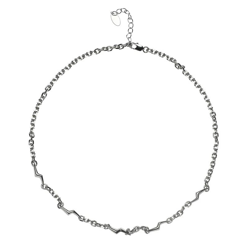 Minimal Lightning Short Necklace wholesale jewelry image 5