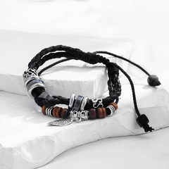 Vintage Leaf Braided Bracelet wholesale jewelry image 2