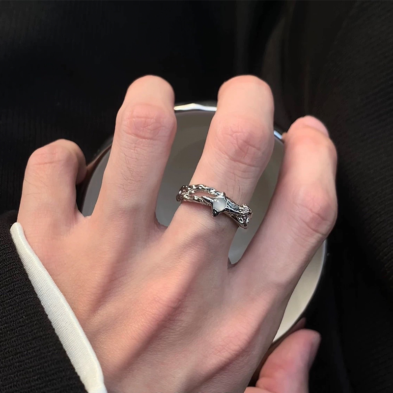 Sculptural Moon Statement Ring wholesale jewelry image 1