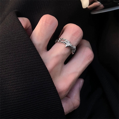 Sculptural Moon Statement Ring wholesale jewelry image 3