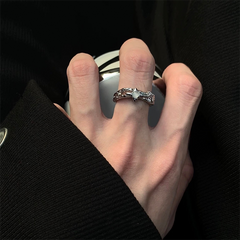 Sculptural Moon Statement Ring wholesale jewelry image 4