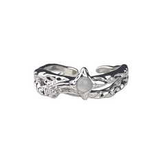 Sculptural Moon Statement Ring wholesale jewelry image 5