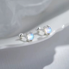 Minimal Moon Stud Earrings wholesale jewelry image 3