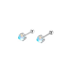 Minimal Moon Stud Earrings wholesale jewelry image 4
