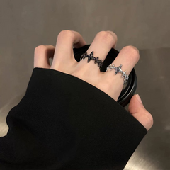 Black Open Ring wholesale jewelry image 2