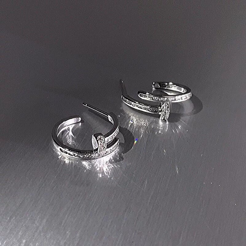 Zircon Hoop Earrings wholesale jewelry image 1