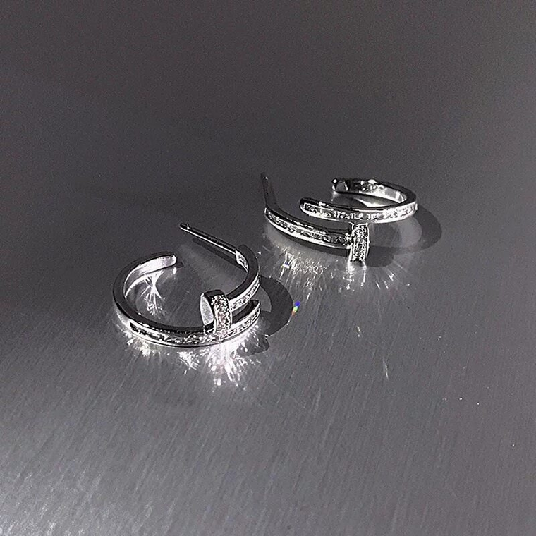 Zircon Hoop Earrings wholesale jewelry image 1