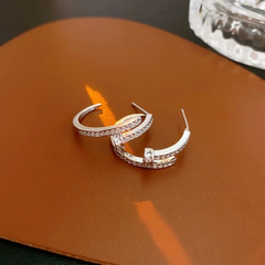 Zircon Hoop Earrings wholesale jewelry image 2