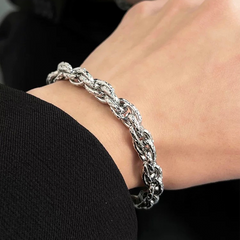 Textured Mobius Cuban Bracelet wholesale jewelry image 3