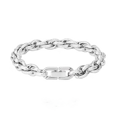 Textured Mobius Cuban Bracelet wholesale jewelry image 4