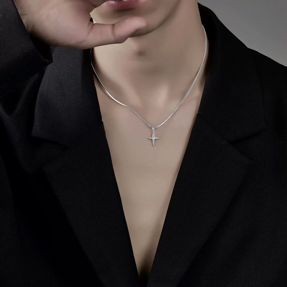 Minimal Snake Short Necklace wholesale jewelry image 1