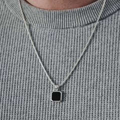 Black Punk Geometric Pendant Necklace wholesale jewelry image 2