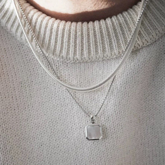 Black Punk Geometric Pendant Necklace wholesale jewelry image 3