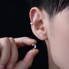 Textured Silver Ear Cuff wholesale jewelry image 1