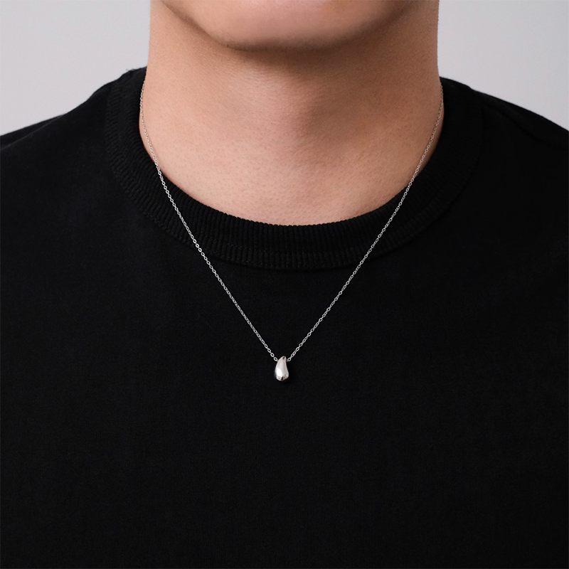 Minimal Water Drop Pendant Necklace wholesale jewelry image 1