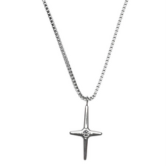 Minimal Cross Short Necklace — Style 5117 wholesale jewelry image 5
