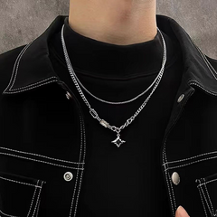 Sculptural Layered Necklace wholesale jewelry image 2
