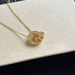 Gold Tone Short Necklace wholesale jewelry image 2