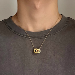 Gold Tone Short Necklace wholesale jewelry image 3