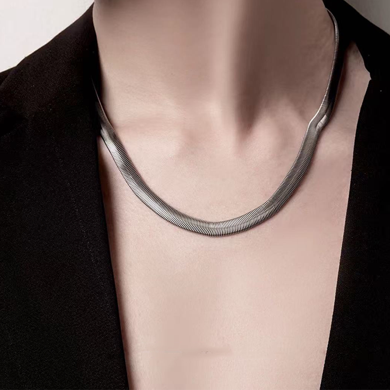 Wide Snake Chain Necklace wholesale jewelry image 1
